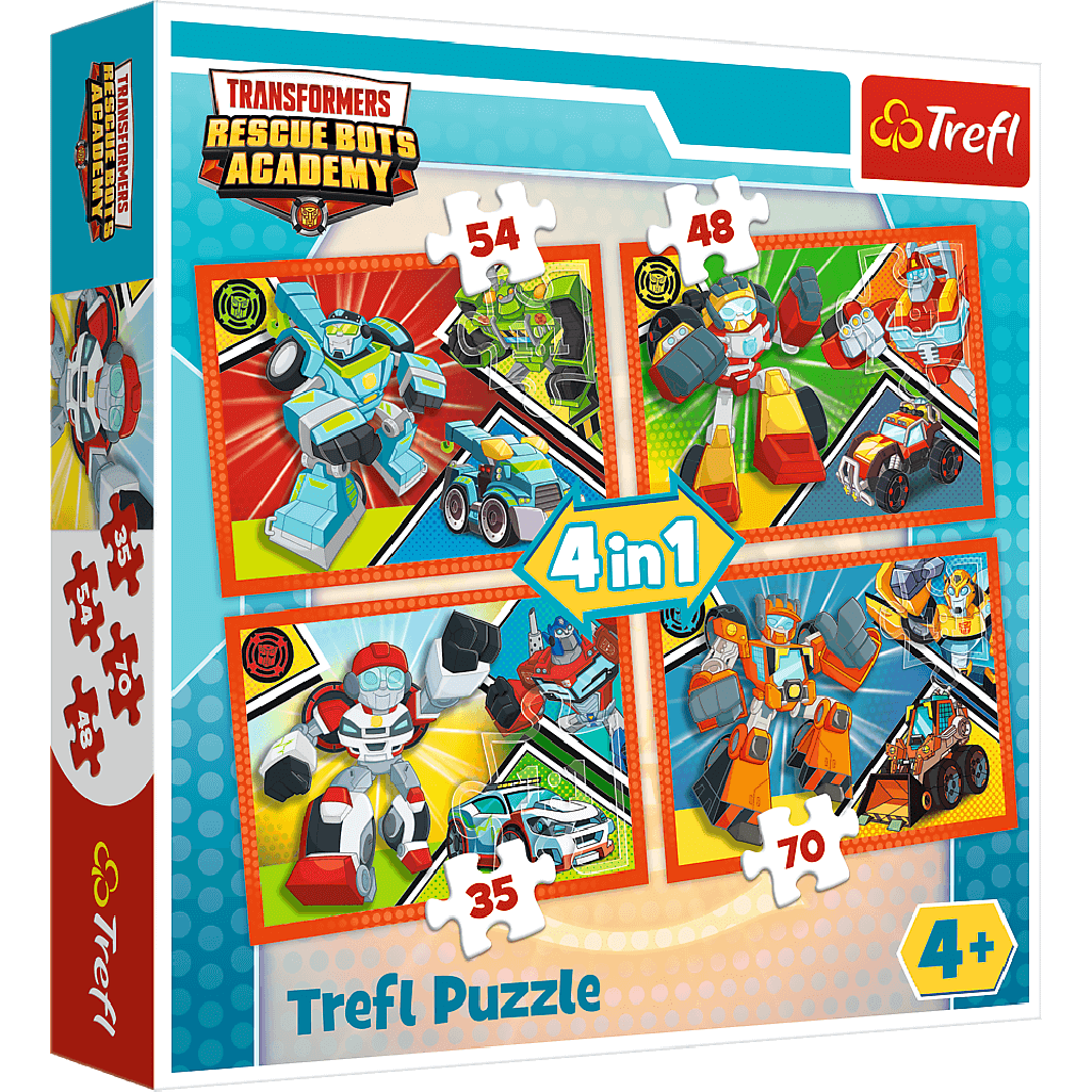 Trefl puzzle 4w1 Transformers 34313 