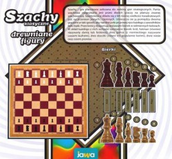 Jawa drewniane szachy 
