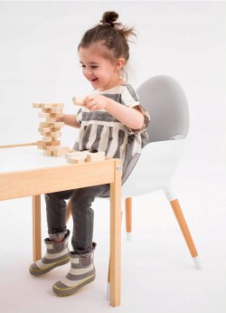 Kinderkraft Fini krzesełko do karmienia gray