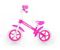 Milly Mally Dragon rowerek biegowy pink - white