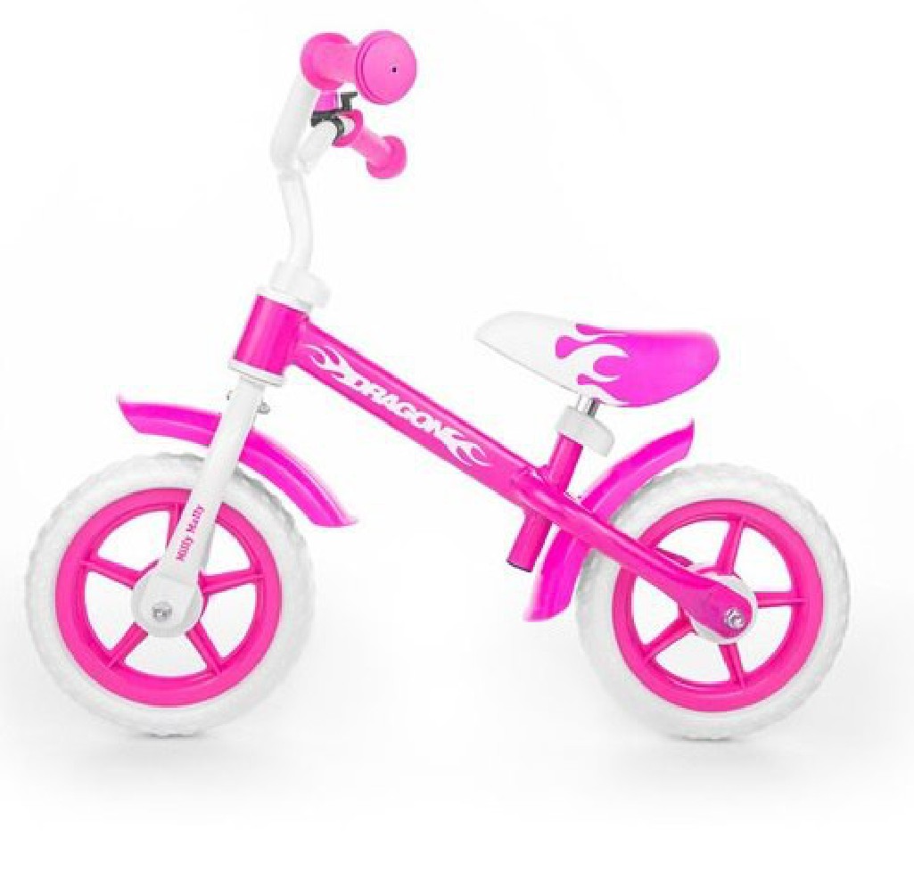 Milly Mally Dragon rowerek biegowy pink - white