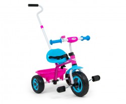 Milly Mally Turbo rowerek trójkołowy + pchacz  Candy