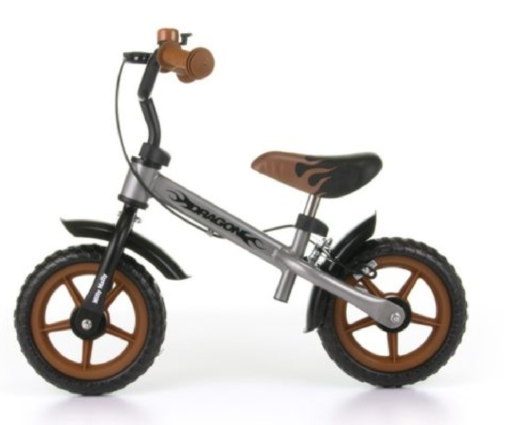 Milly Mally Dragon rowerek biegowy + hamulec brown-silver