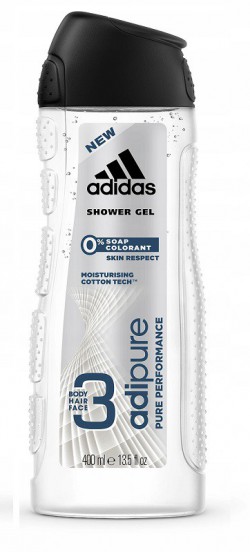 Adidas Adipure 3w1 męski żel do ciała, włosów i twarzy 400 ml