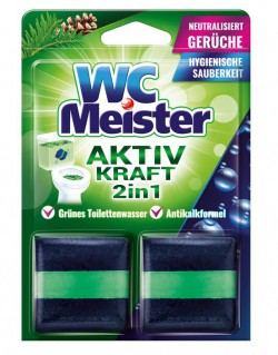 WC Meister Kostka barwiąca do spłuczki 2x50 g zapach Lasu