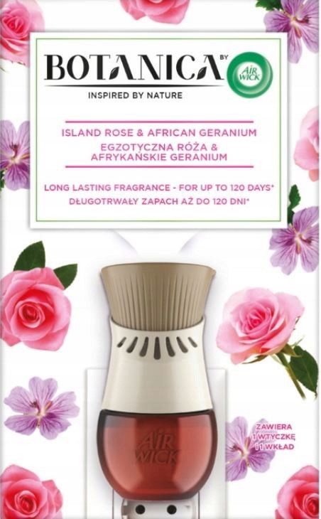 Odświeżacz powietrza Air Wick Egzotyczna Róża & Afrykańskie Geranium