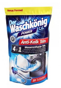 Waschkönig Tabletki odkamieniające do pralki 18 szt