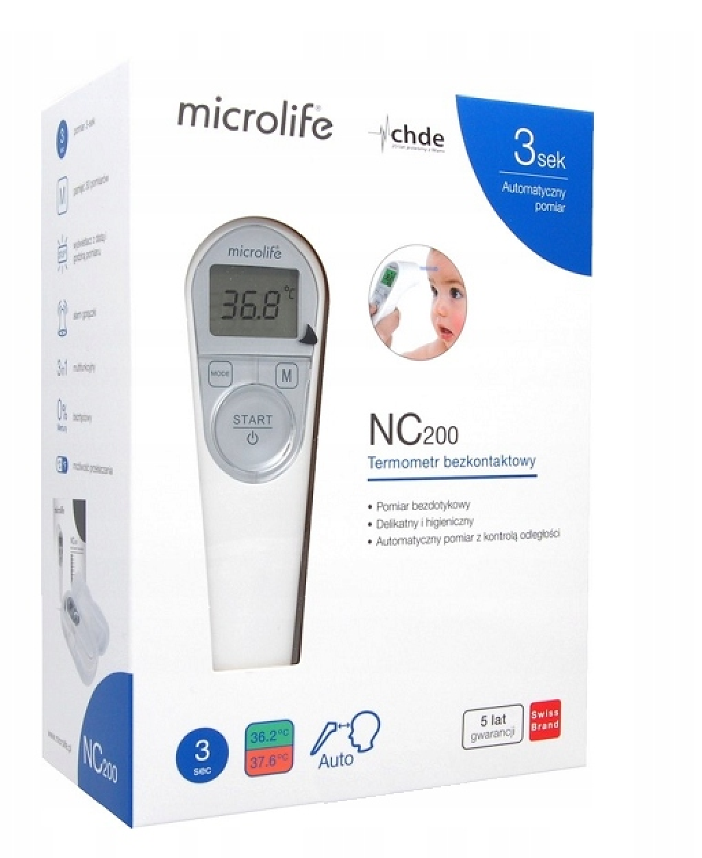 Termometr bezdotykowy Microlife NC200