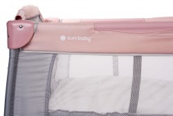 Sun Baby łóżeczko pełne wyposażenie pink pastel