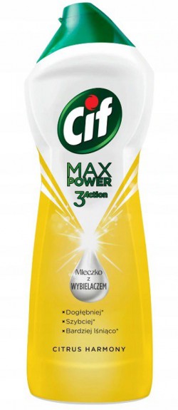 CIF Max Power Mleczko z wybielaczem 1001 g citrus