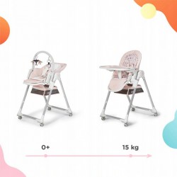 Krzesełko do karmienia Kinderkraft Lastree Pink