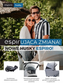 Espiro Wózek 2w1 Husky XL 207 Silver gray 2022