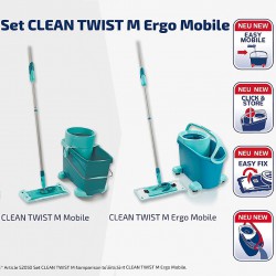 Mop z wiadrem Leifheit Clean Twist M Ergo 52121