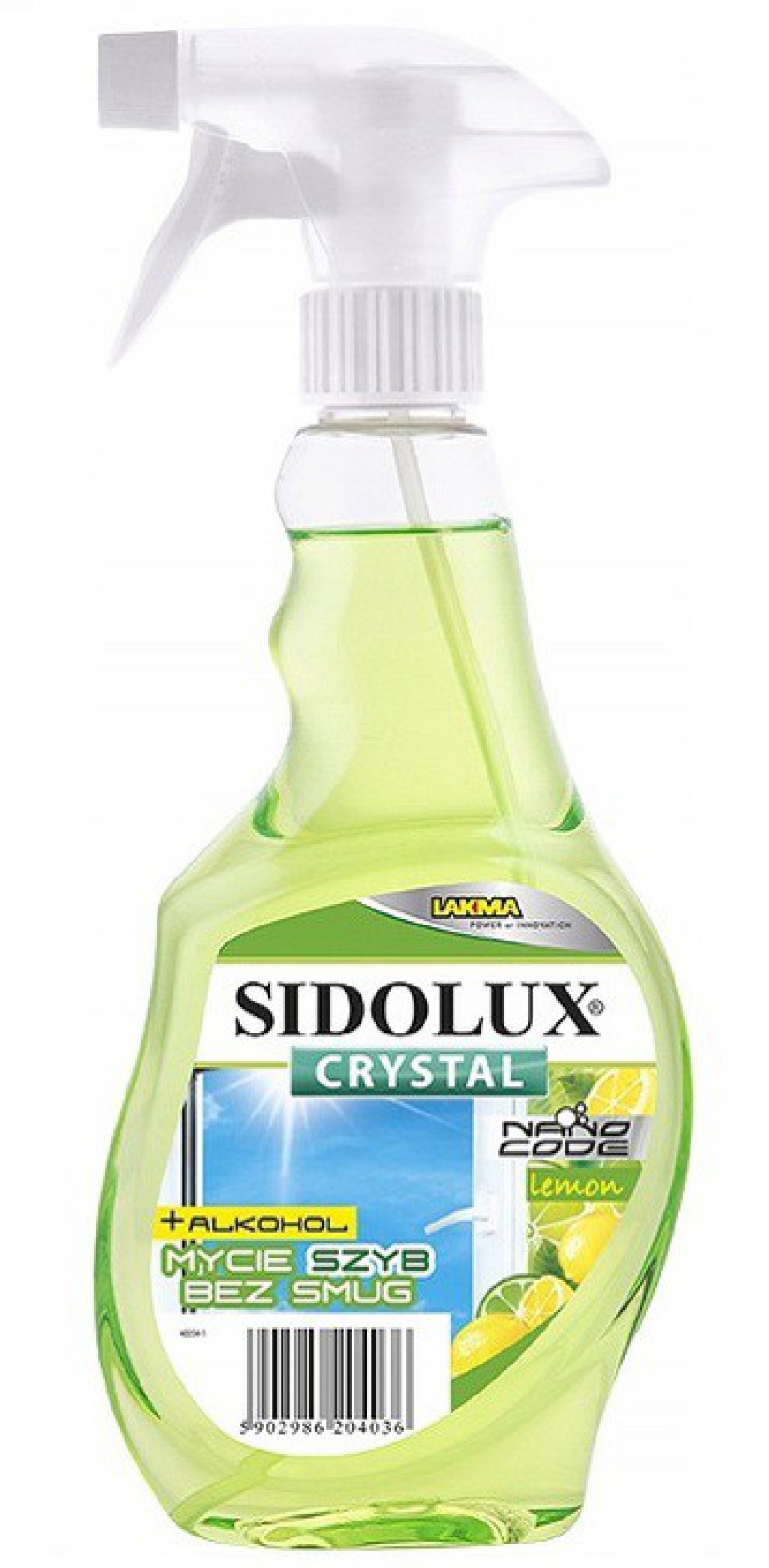 Sidolux Płyn do mycia szyb i luster 500 ml Lemon