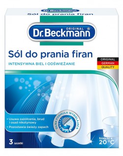 Dr. Beckmann Sól do prania firan w saszetkach 3 x 40 g