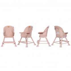 Kidwell krzesełko do karmienia 4w1 EATAN pink