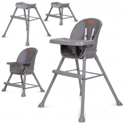 Kidwell krzesełko do karmienia 4w1 EATAN grey