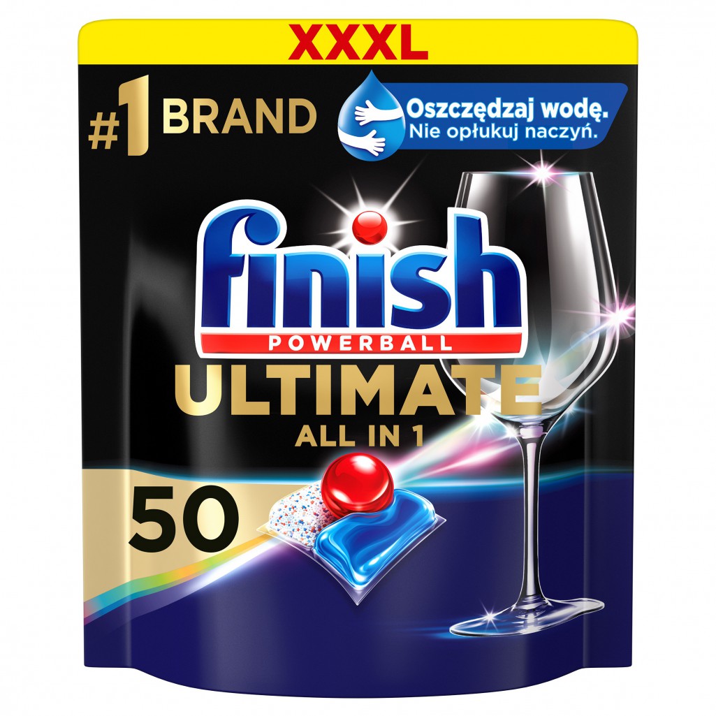 Finish Ultimate All in 1 Kapsułki do zmywarki 50 szt fresh