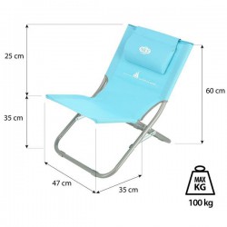 Krzesło plażowe Nils NC3136 niebieskie