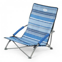 Krzesło plażowe Nils NC3035 niebieskie paski