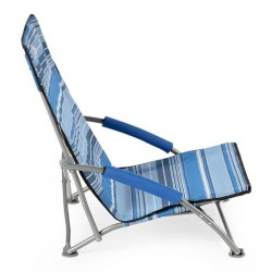 Krzesło plażowe Nils NC3035 niebieskie paski