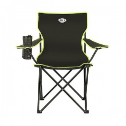 Krzesło plażowe Nils NC3044 czarno-limonkowe