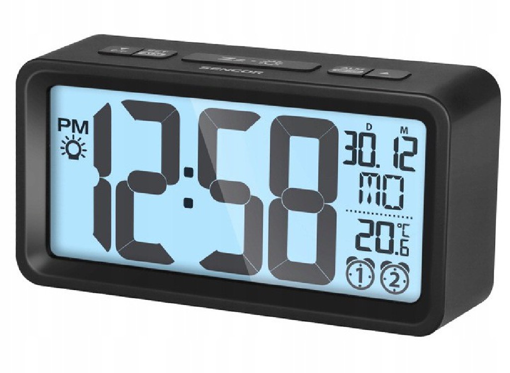 Sencor SDC2800B budzik z termometrem