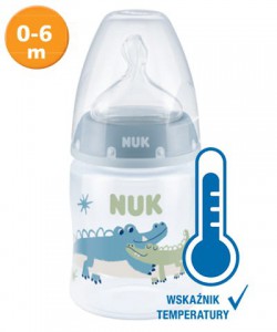 Nuk butelka 1+1 krokodyl niebieski 150ml