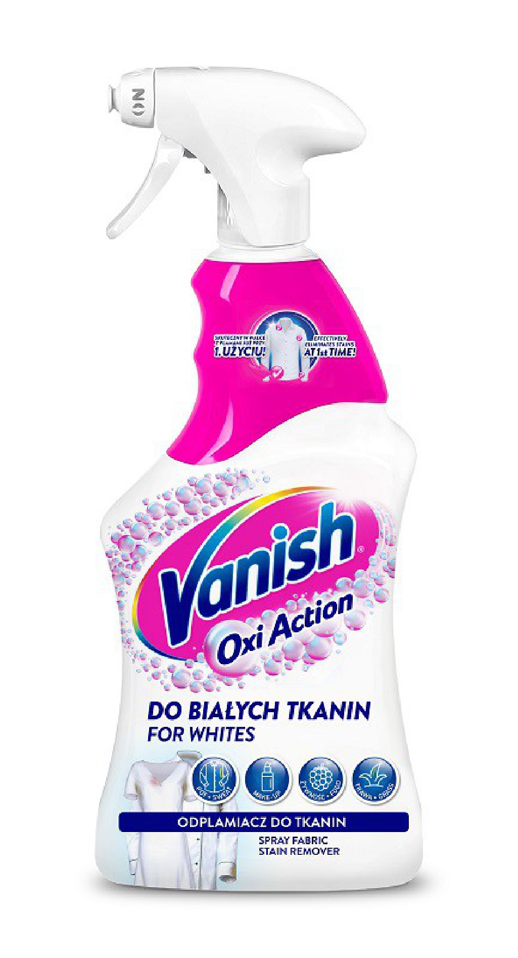 Vanish Oxi Action odplamiacz do tkanin białych w sprayu 500 ml
