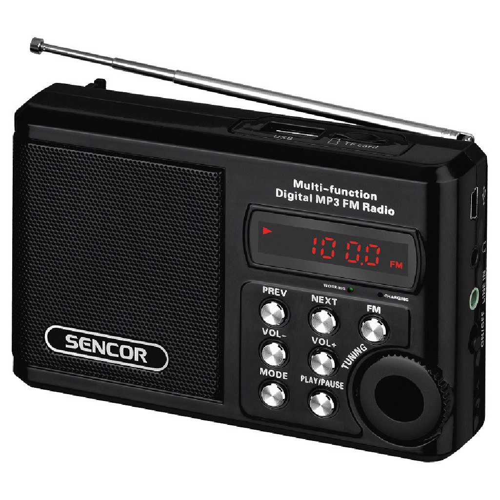Sencor SRD 215 B radio kieszonkowe