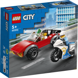 Lego City Motocykl policyjny – pościg za samochodem 60392
