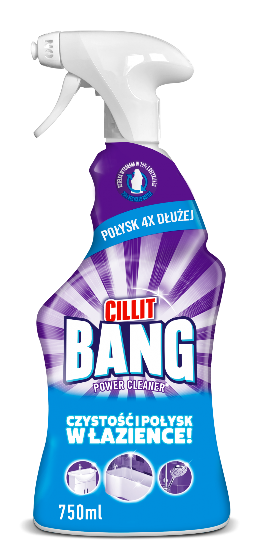 Cillit Bang Spray Czystość i połysk w łazience 750 ml