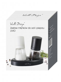 Zestaw młynków do soli i pieprzu Vialli Design Livio 25769