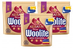 Woolite Mix Colors z keratyną Kapsułki do kolorowych tkanin 33 szt x 3