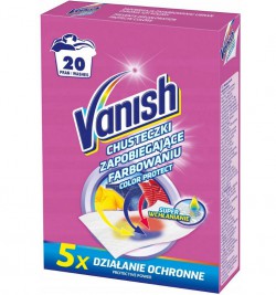 Vanish chusteczki wyłapujące barwnik 20 prań x2
