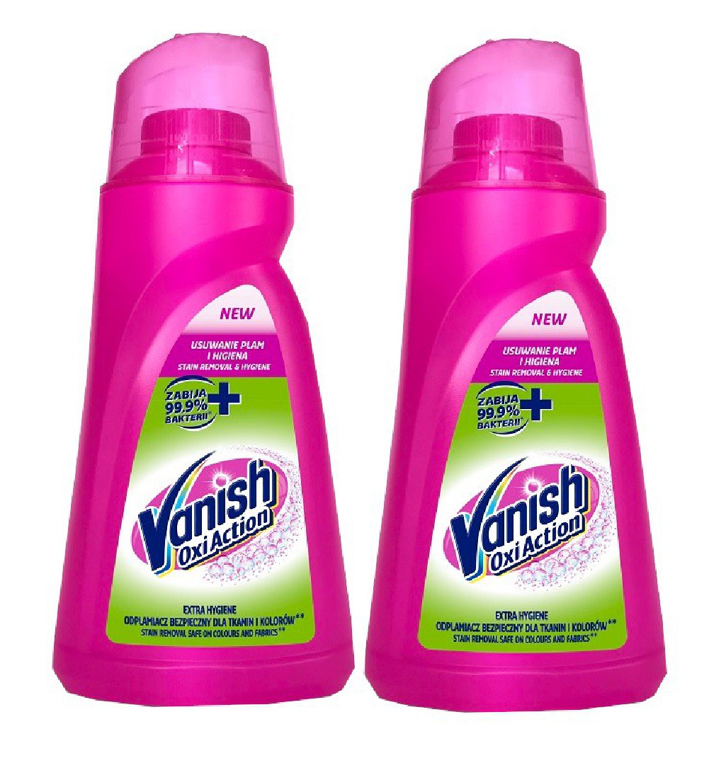 Vanish Hygiene dezynfekujący antybakteryjny odplamiacz do tkanin 1,4l  x2