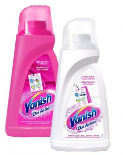 Vanish Oxi Action odplamiacz wielofunkcyjny Pink 1l x1, White 1l x1