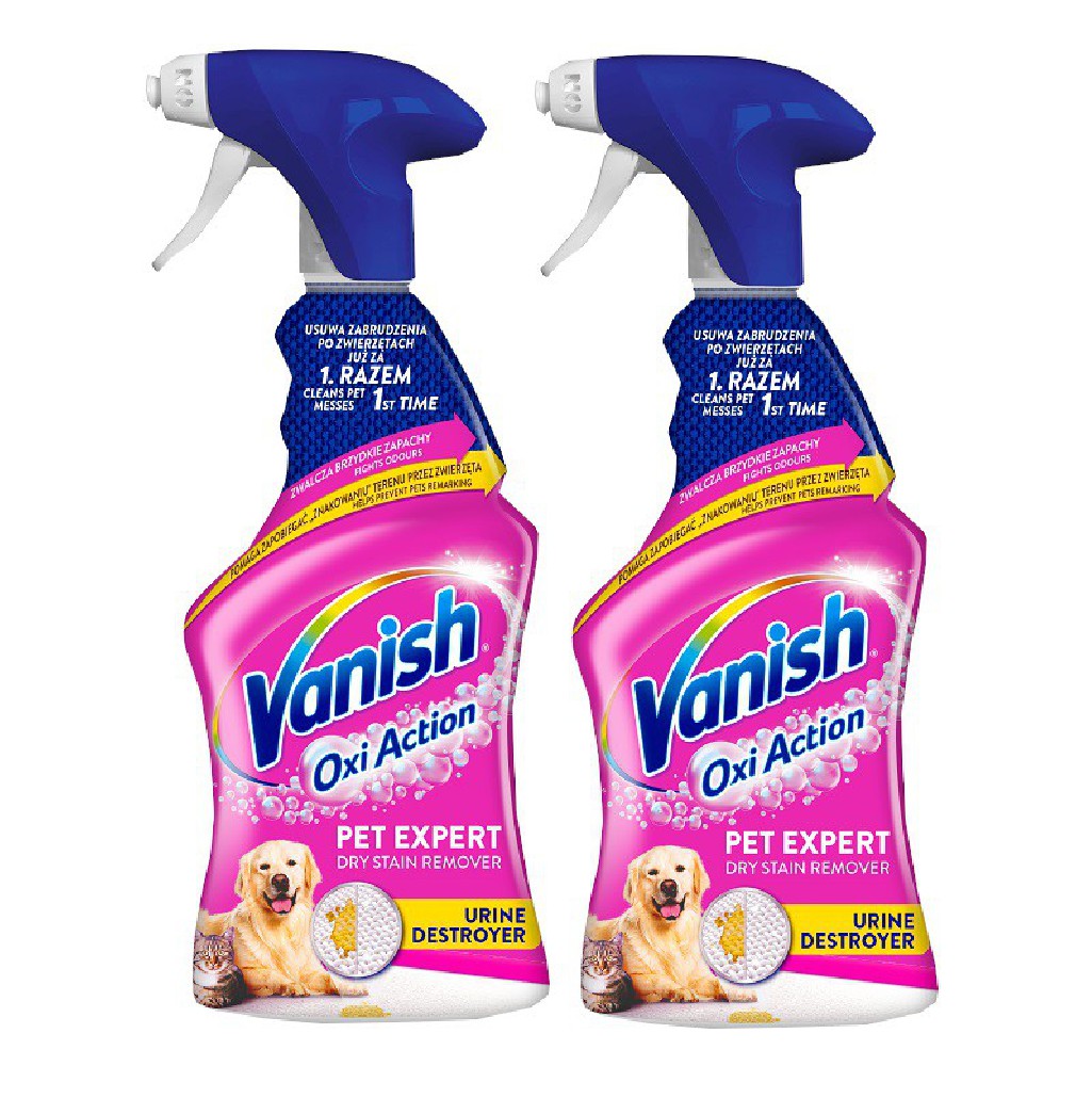 Vanish Pet Expert Spray do czyszczenia dywanów i tapicerek 500 ml x2