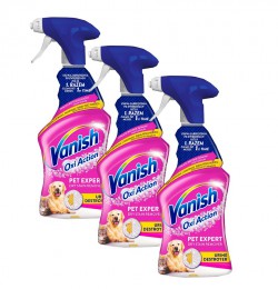 Vanish Pet Expert Spray do czyszczenia dywanów i tapicerek 500 ml x3