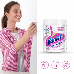 Vanish Oxi Action White odplamiacz do tkanin białych 470 g x2