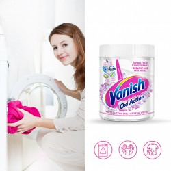 Vanish Oxi Action White odplamiacz do tkanin białych 470 g x2