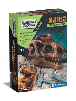 Clementoni Naukowa zabawa. Skamieniałości. czaszka T-Rexa