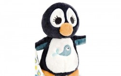 NICI 48040 Zabawka przytulanka z pieluchą muślinową Pingwin 13cm.