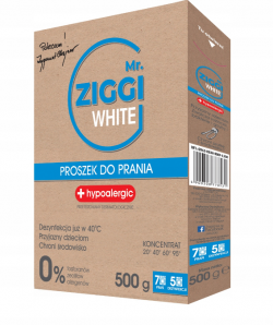 Mr. ZIGGI hipoalergiczny proszek do prania tkanin białych 500 g