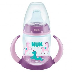 NUK First Choice Butelka niekapek z uchwytami i czujnikiem ciepła 150ml fioletowa