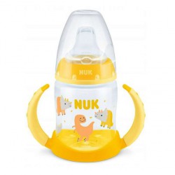 NUK First Choice Butelka niekapek z uchwytami i czujnikiem ciepła 150ml żółta