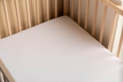 Sensillo Prześcieradło nieprzemakalne Jersey białe 140 x 70 cm