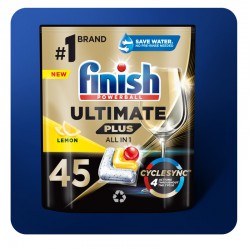 Finish Ultimate Plus Kapsułki do zmywarki 45 szt Lemon