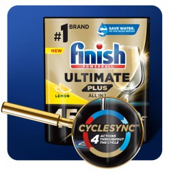 Finish Ultimate Plus Kapsułki do zmywarki 45 szt Lemon