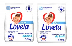 Lovela Baby Proszek do prania białych tkanin 1,3 kg x2
